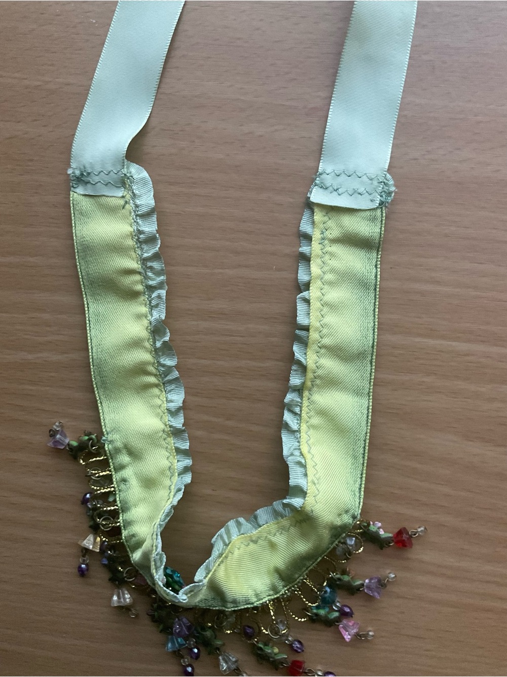 Michal Negrin element Floral Multicolor Beaded Choker Necklace - Green Velvet - Picture 5 of 5